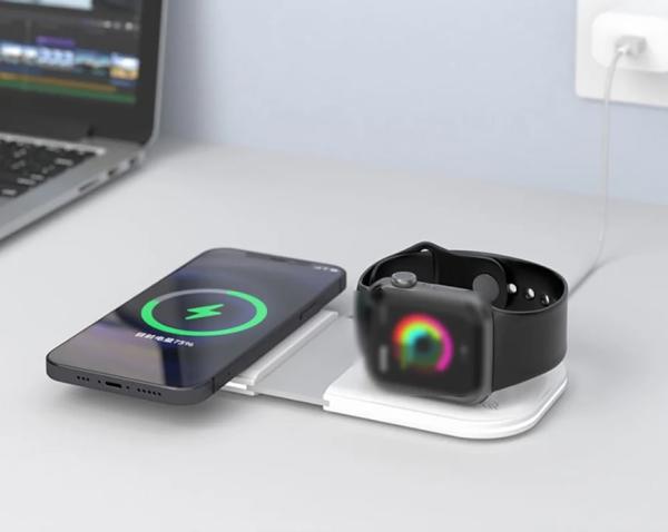 2 In 1 Magsafe Wireless Phone Charger For Mobile Phone & Apple Watch  |  Lifestyle Devices