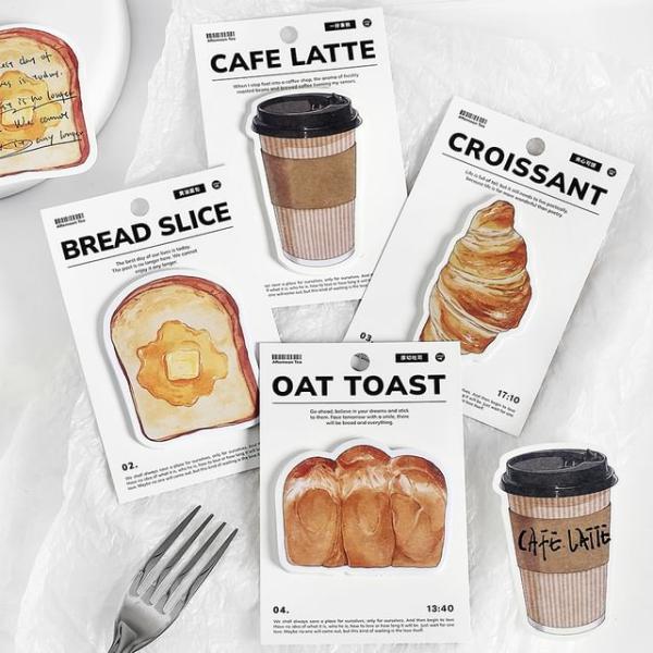 Bakery / Coffee Sticky Note (Various Designs)  |  Stationery