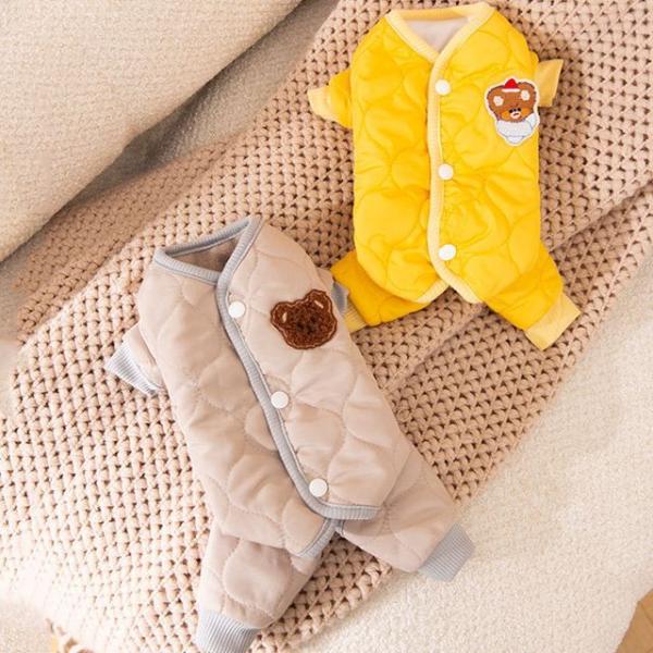 Bear Applique Padded Pet Overall  |  Pet Accessories