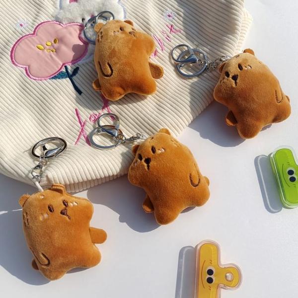 Bear Chenille Bag Charm Keyring (Various Designs)  |  Gizmos & Toys