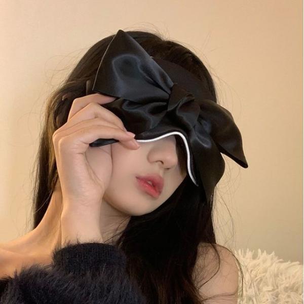 Bow Silk Sleeping Eye Mask  |  Travel Essentials