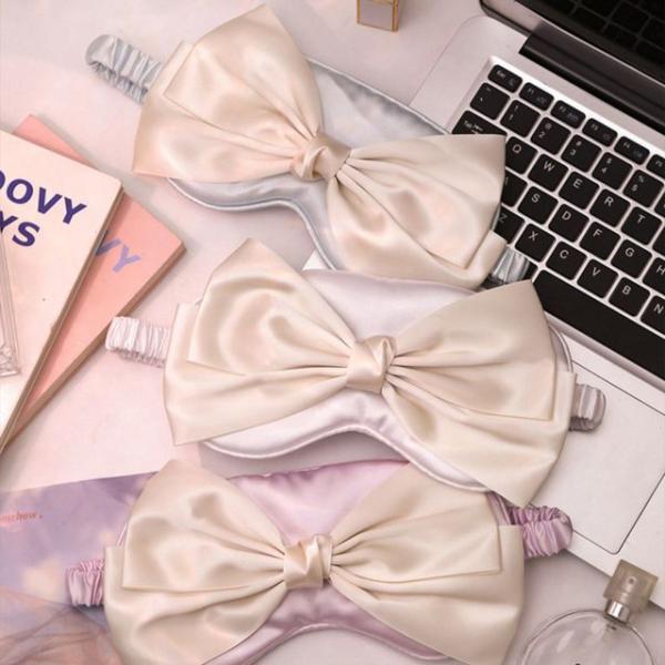 Bow Sleeping Eye Mask  |  Travel Essentials