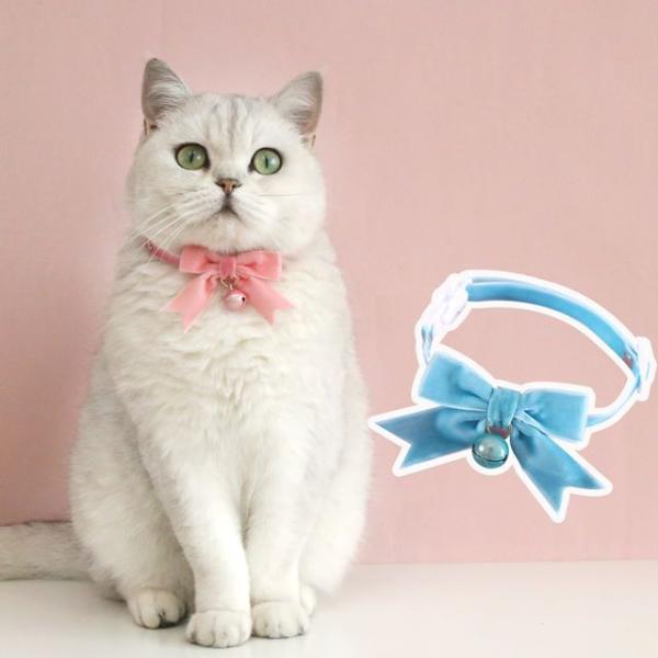 Bow Velvet Pet Collar  |  Pet Accessories