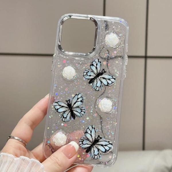 Butterfly Clear Phone Case For Iphone 11, 12/12 Pro, 12 Pro Max, 13, 13 Pro, 13 Pro Max, 14, 14 Plus, 14 Pro, 14 Pro Max, 15, 15 Pro, 15 Pro Max  |  Electronic Accessories