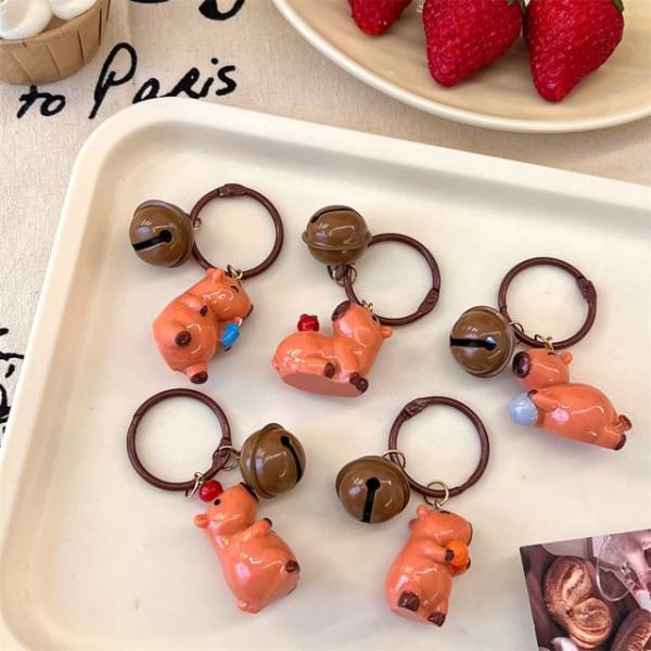 Capybara Bell Bag Charm Keyring (Various Designs)  |  Gizmos & Toys