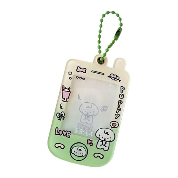 Cartoon Card Holder Acrylic Keyring  |  Gizmos & Toys