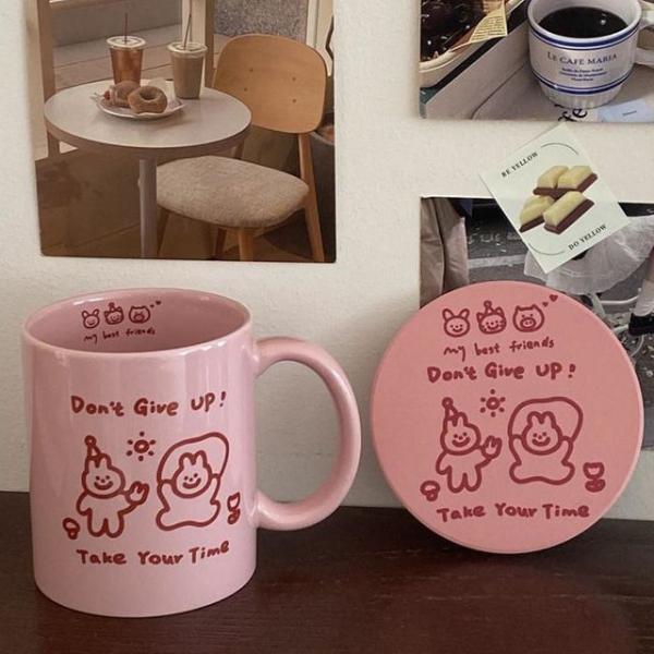 Cartoon Ceramic Mug / Coaster  |  Homeware