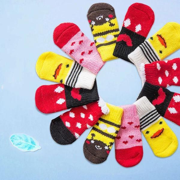 Cartoon Print Pet Socks (Various Designs)  |  Pet Accessories