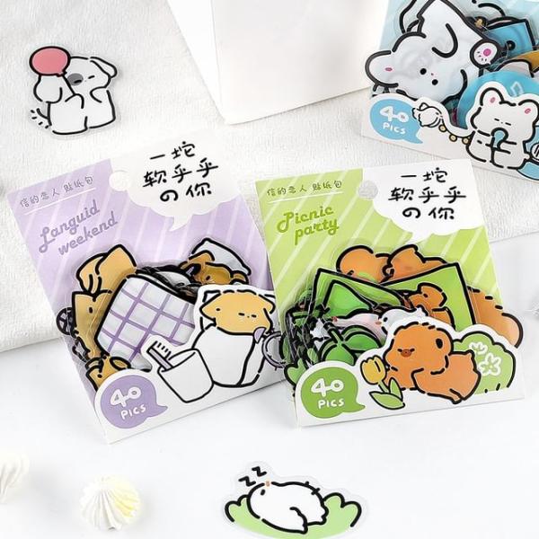 Cartoon Pvc Sticker  |  Stationery