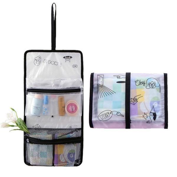 Cartoon Transparent Pvc Toiletry Bag  |  Travel Essentials