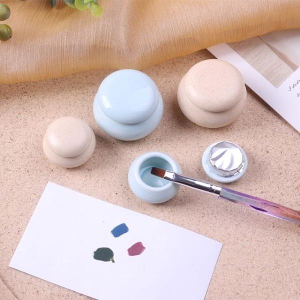 Ceramic Nail Art Brush Dappen Dish (Various Designs)  |  Homeware