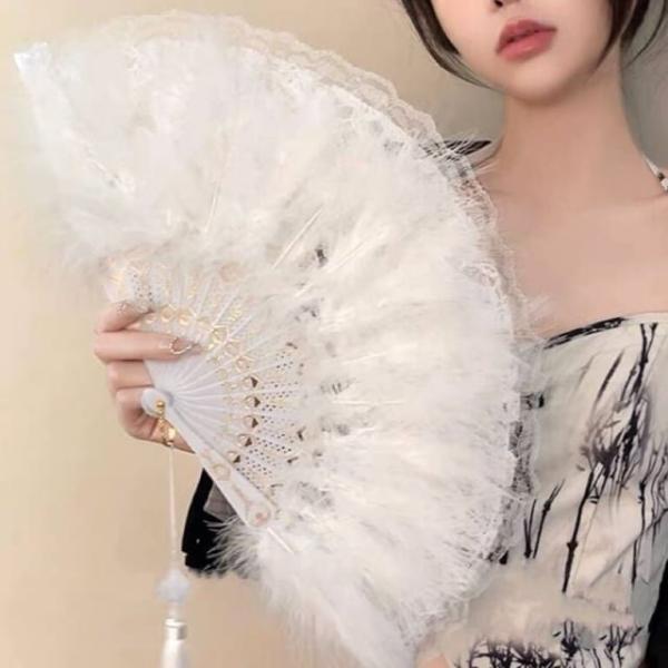 Feather Hand Fan  |  Outdoor Essentials