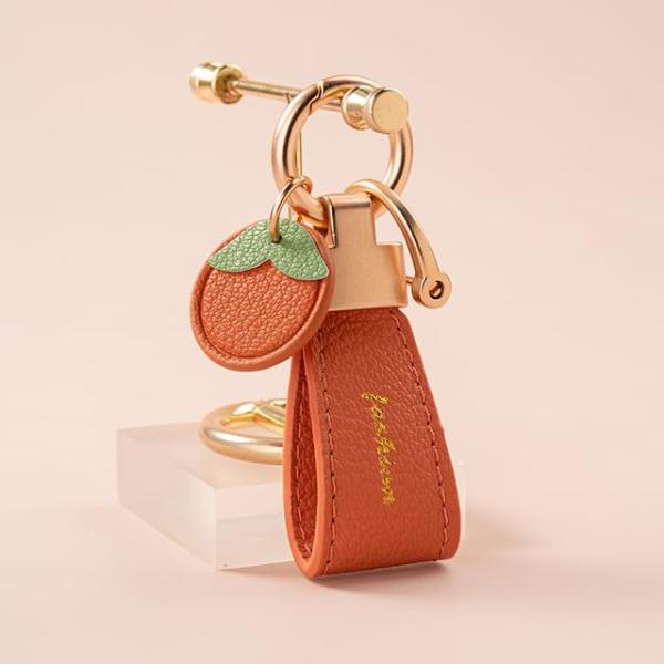 Fruit Faux Leather Bag Charm Keyring  |  Gizmos & Toys