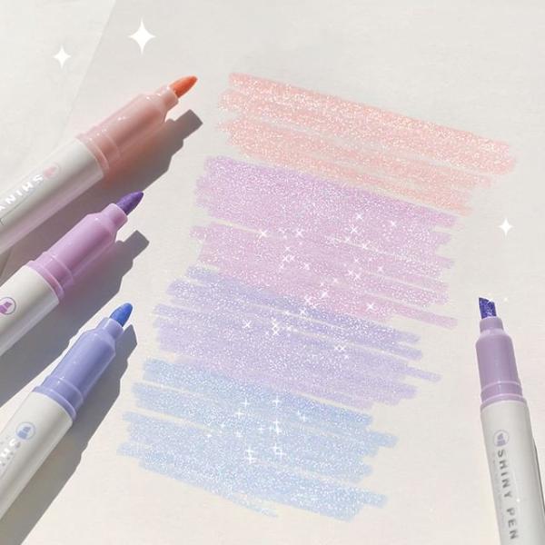 Glitter Highlighter (Various Designs) / Set  |  Stationery