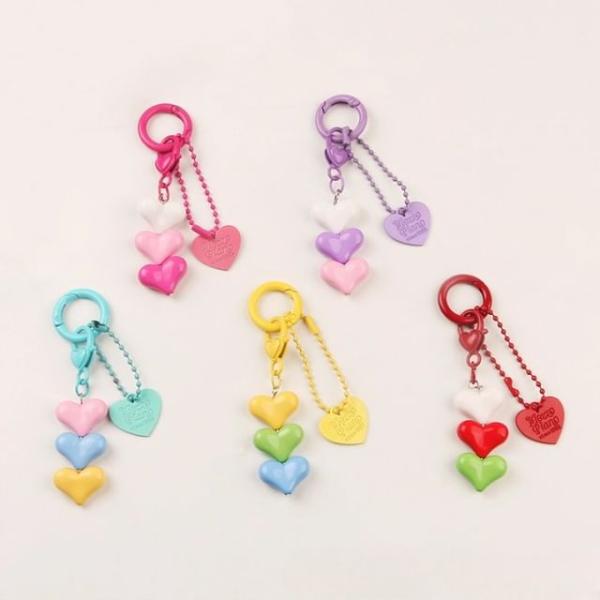 Heart Resin Bag Charm Keyring  |  Gizmos & Toys