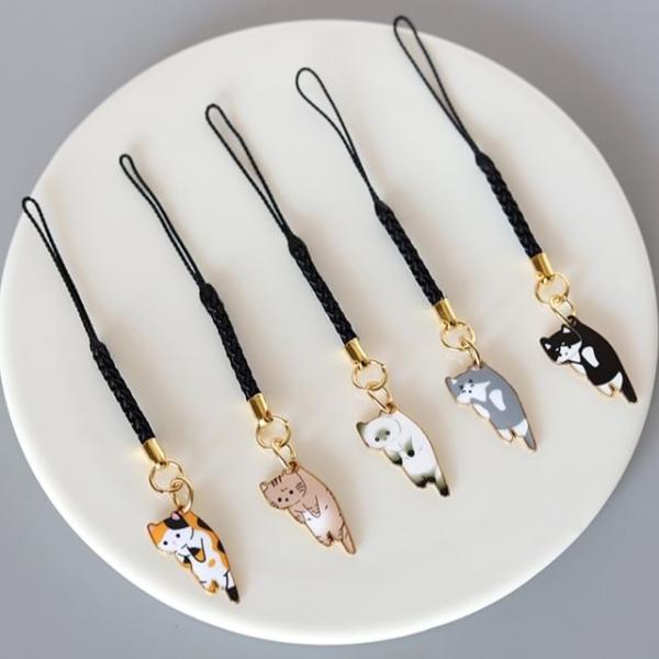 Japanese Cartoon-Cat Phone Strap  |  Electronic Accessories