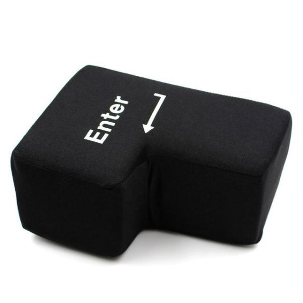 Jumbo Usb Enter Button Stress Relief Cushion  |  Lifestyle Devices