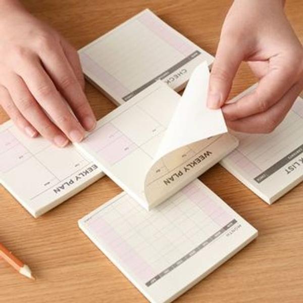 Mini Schedule Note Pad  |  Stationery