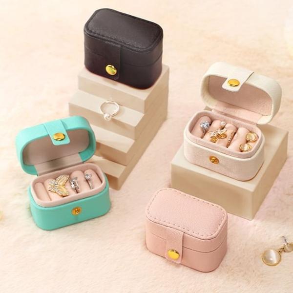 Mini Travel Faux Leather Jewelry Box  |  Homeware