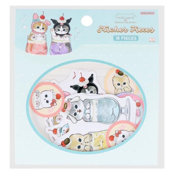 Mofusand X Sanrio Characters Stickers Set  |  Stationery