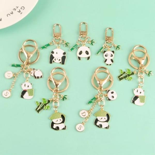 Panda Alloy Bag Charm Keyring (Various Designs)  |  Gizmos & Toys