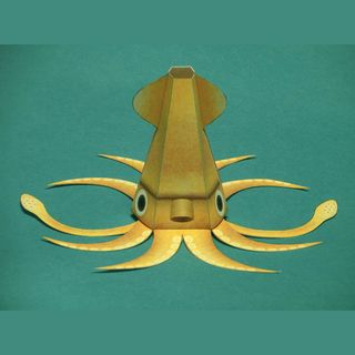 Paper Craft: Surprised Giant Squid  |  Arts & Crafts