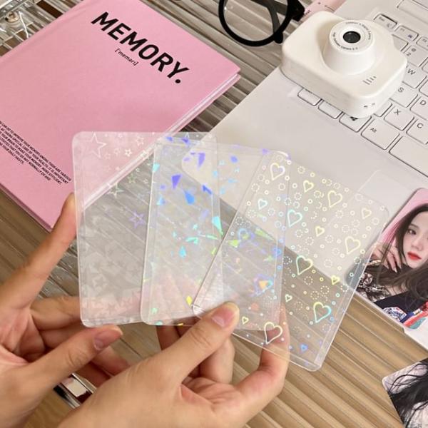 Patterned Transparent Photo Card Protection Sleeve  |  Stationery