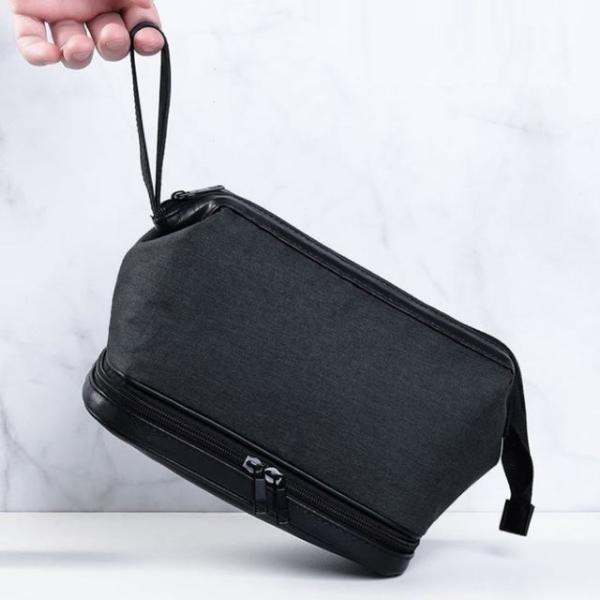 Plain Linen Cotton Toiletry Bag  |  Travel Essentials