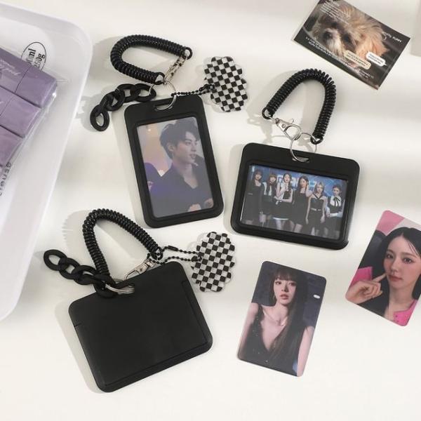 Plain Plastic Photo Card Holder Keychain (Various Designs)  |  Gizmos & Toys