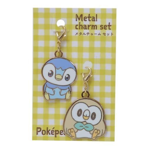 Pokemon Metal Charm Set (Pochama & Mokuroh)  |  Gizmos & Toys