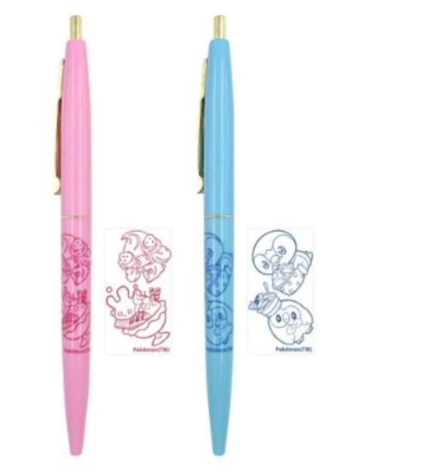 Pokemon Pokepeace Ball Pen (2 Pieces Set) (Pink & Blue)  |  Stationery