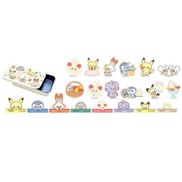 Pokemon Pokepeace Stickers Set With Tin  |  Stationery