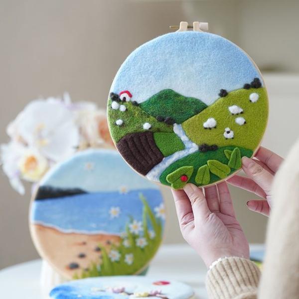 Scenery Diy Needle Felting Kit (Various Designs)  |  Arts & Crafts