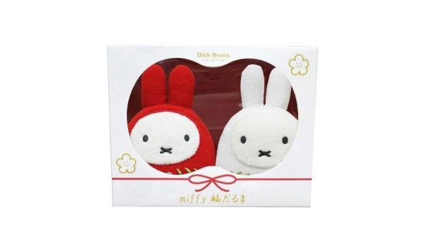 Sekiguchi Miffy Fukudaruma (Red-White Set)  |  Gizmos & Toys