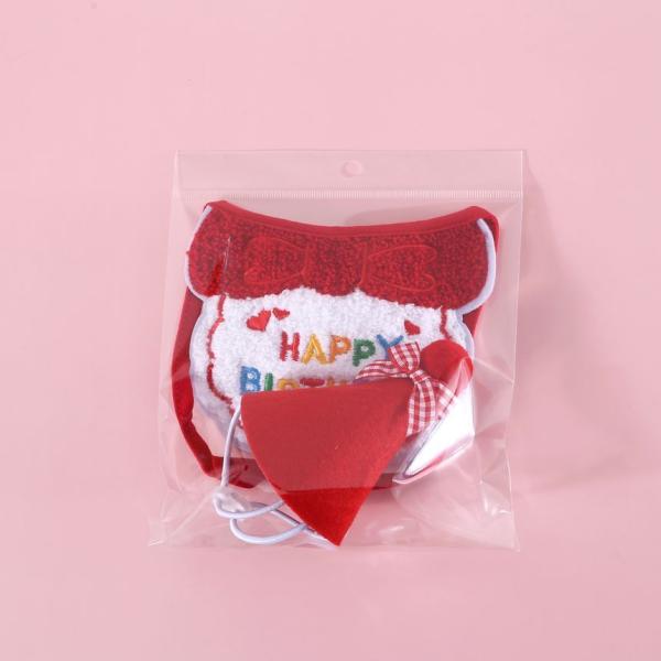 Set: Birthday Bib Pet Collar + Party Hat  |  Pet Accessories