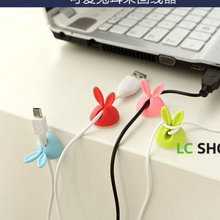 Set Of 12: Rabbit Ear Cable Organizer  |  Electronic Accessories