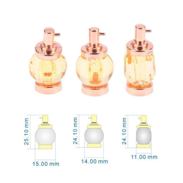 Set Of 3: Dollhouse Miniature Perfume Bottle  |  Gizmos & Toys