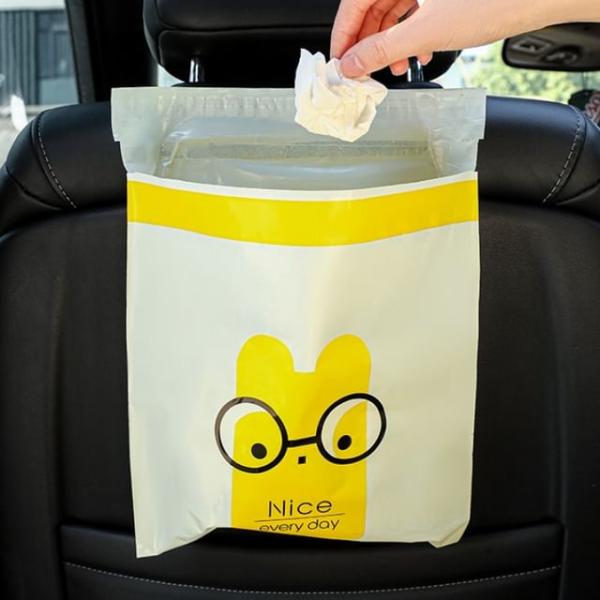 Set Of 30: Cartoon Car Adhesive Trash Bag (Various Designs)  |  Outdoor Essentials