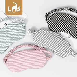 Striped Fabric Sleeping Eye Mask  |  Travel Essentials