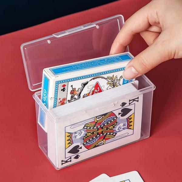 Transparent Plastic Poker Card Storage Box / Set  |  Gizmos & Toys