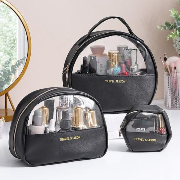 Travel Transparent Panel Makeup Bag  |  Travel Essentials