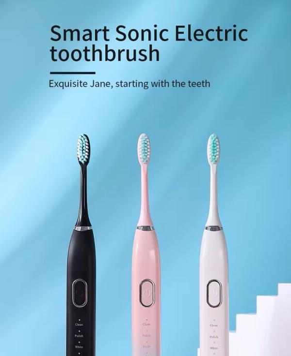 Usb Rechargeable Electric Toothbrush With Replacement Brush Head  |  Lifestyle Devices