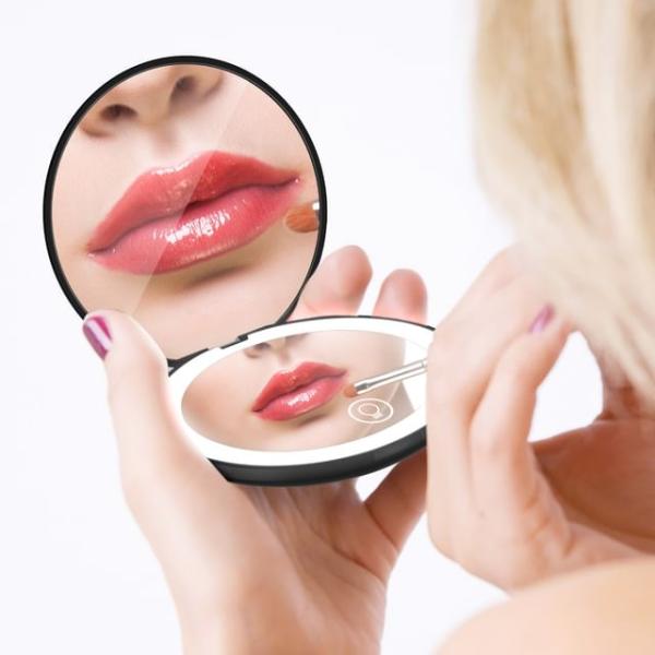 Usb Rechargeable Led Portable Makeup Mirror (Various Designs)  |  Lifestyle Devices