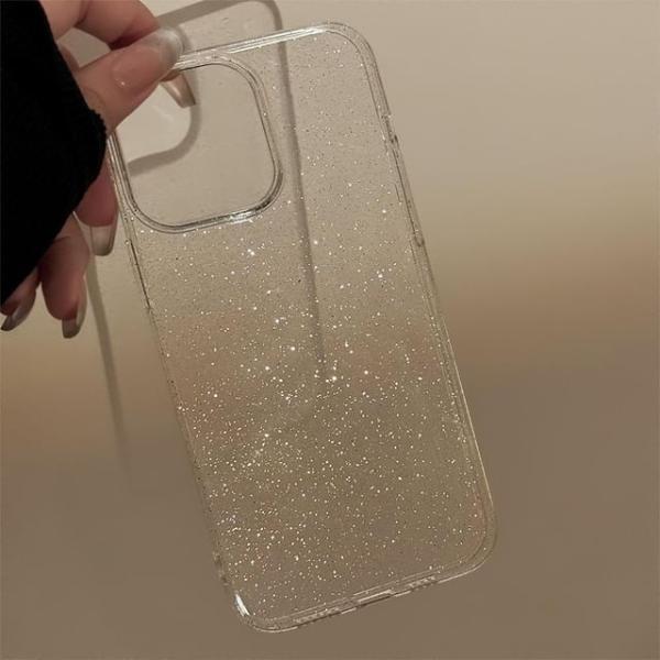 Clear Glittering Phone Case For Iphone 11, 11 Pro Max, 12/12 Pro, 12 Pro Max, 13, 13 Pro, 13 Pro Max, 14, 14 Plus, 14 Pro, 14 Pro Max, 15, 15 Pro, 15 Pro Max  |  Electronic Accessories