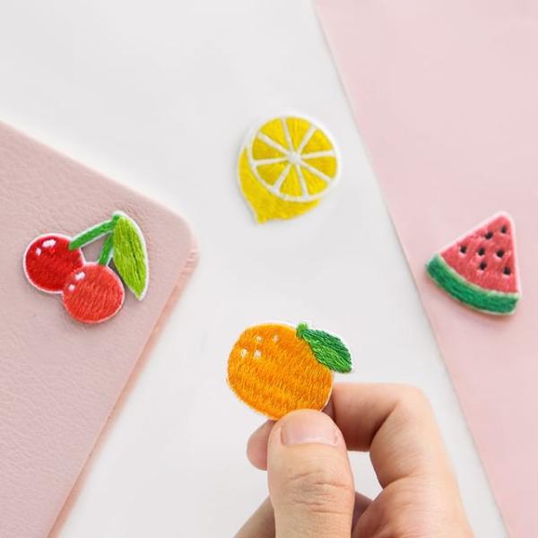 Fruit Embroidered Applique Patch (Various Designs)  |  Arts & Crafts