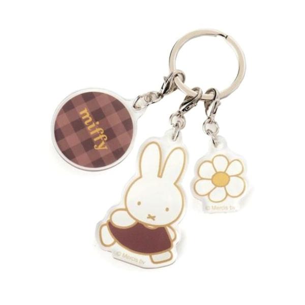 Miffy Acrylic Key Holder / Keyring (Strawberry & Chocolate Series) Br  |  Gizmos & Toys