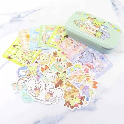 Pokemon Pokepeace Stickers Set With Tin (Blue)  |  Homeware